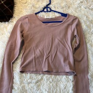 Hippie Rose Long Sleeve Crop Top